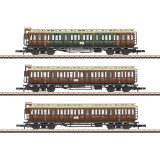 Märklin 87568  Abteilwagen-Set, KPEV, Ep. I  Spur Z