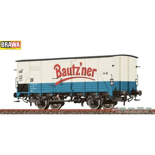 BRAWA 49714 Spur H0 Gedeckter Güterwagen (Gw) G, Bautzner, DR, Ep. IV