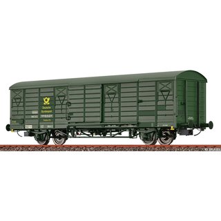 BRAWA 49922 Spur H0 Gedeckter Güterwagen Post2s-t/13, Deutsche Bundespost, DR, Ep. IV
