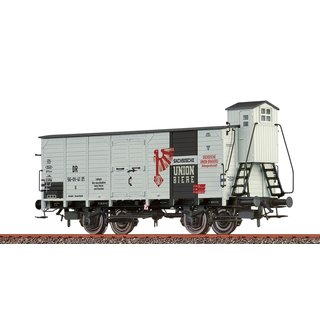 BRAWA 50705 Spur H0 Gedeckter Güterwagen G10, DB, Ep.III, Sächsische Union Biere