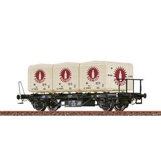 BRAWA 50917 Spur H0 Behältertragwagen BTs30, DB, Ep.III, Südmilch