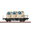 BRAWA 50922 Spur H0 Behältertragwagen Lbs577, DB,...