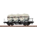 BRAWA 50928 Spur H0 Behältertragwagen Lbs577, DB,...