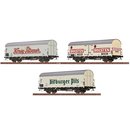 BRAWA 50940 Spur H0 3er Set gedeckte Güterwagen Tnf,...