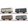 BRAWA 50942 Spur H0 4er Set gedeckte Güterwagen Gltr, Automarken, DRG, Ep.II