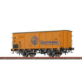 BRAWA 50968 Spur H0 Gedeckter Güterwagen Gw, DR, Ep.IV, Deutrans