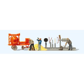 Preiser 10778 Bauarbeiter. Zubehör  Spur H0