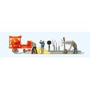 Preiser 10778 Bauarbeiter. Zubehör  Spur H0