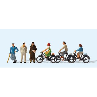Preiser 12484 Passanten und Radfahrer. Um 1936  Spur H0