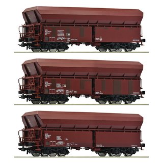 Roco 77033 3-tlg. Set: Selbstentladewagen, Holcim, Ep. V-VI  Spur H0