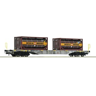 Roco 77346 Container-Tragwagen AAE+Bertschi, SBB, Ep. VI  Spur H0