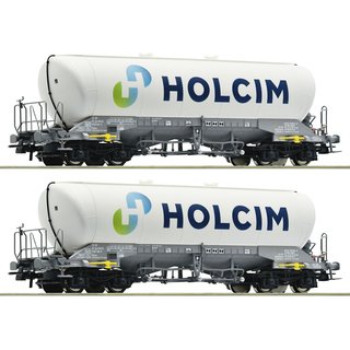 Roco 6600051 2er Set Silowagen, Holcim, Ep. VI  Spur H0