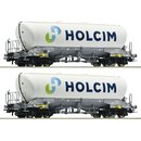 Roco 6600051 2er Set Silowagen, Holcim, Ep. VI  Spur H0