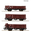 Roco 6600102 3-tlg. Set: Offene Güterwagen, DRB, Ep....