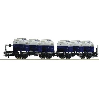 Roco 6600053 Doppeltragwageneinheit, DB, Birkel, Ep. IV  Spur H0