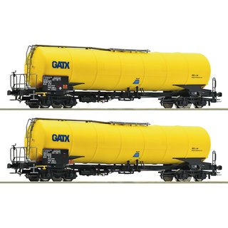 Roco 76025 2-tlg. Set: Kesselwagen, GATX, Ep. VI  Spur H0