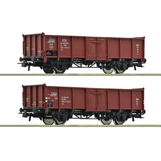 Roco 6600058 2-tlg. Set: Offene Güterwagen, PKP, Ep. IV  Spur H0