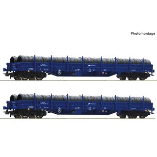 Roco 6600099 2-tlg. Set: Rungenwagen, PKP Cargo, Ep. VI  Spur H0
