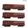 Roco 6600087 3-tlg. Set: Offene Güterwagen, Budamar, Ep. IV  Spur H0