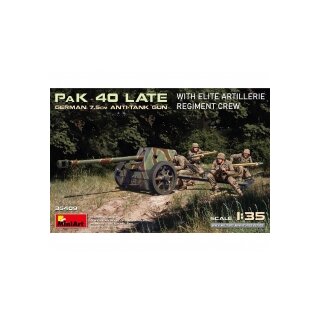 MiniArt 550035409  Maßstab:1:35 Dt. 7,5cm PaK 40 m.Crew (4) Sp.Pr.