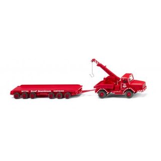 Wiking 049304 FAUN Tiefladehängerzug, Rosenkranz  Maßstab 1:87