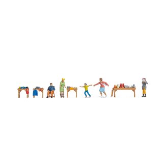 Noch 16281 Figuren-Themenwelt, Flohmarkt  Maßstab H0 …
