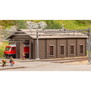 Noch 63025 Lokschuppen, Bergün, Laser-Cut  Spur N