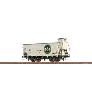 Brawa 50769 Spur H0 Gedeckter Güterwagen Th, Feldschlößchen, DR, Ep. III