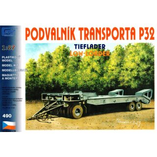 SDV 10490 Bausatz Tieflader P-32 grau  Maßstab 1:87