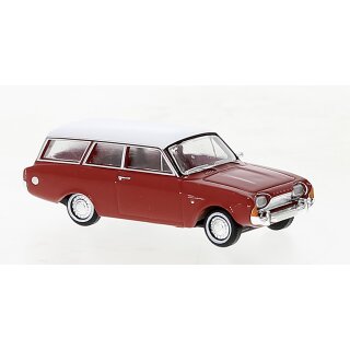 Brekina 19476 Ford Taunus P3 Turnier, rot, 1964 Maßstab: 1:87