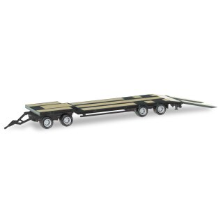Herpa 076142-009 Goldhofer TU4 Anhänger, schwarz Maßstab 1:87