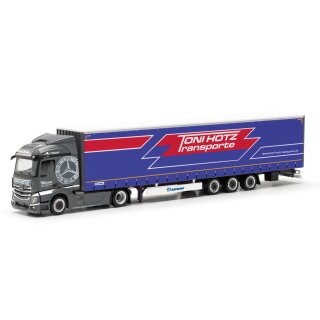Herpa 317573 MB A StSp 2.3 15m Lowliner-Sattelzug, Toni Hotz  Maßstab 1:87