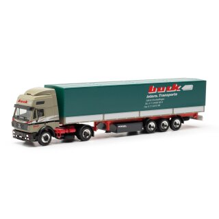 Herpa 317757 MB SK 94 Pritsche-Planen-Sattelzug, Buck  Maßstab 1:87