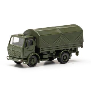 Herpa 747073 MB NG LKW 5t Pritschen-LKW mit Rundplane 2a, Bundeswehr  Maßstab 1:87