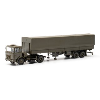 Herpa 747080 MAN F8 Planen-Sattelzug, Bundeswehr  Maßstab 1:87