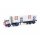 Herpa 87MBS026314 Scania Vabis LB 76 Kühlkoffer-Sattelzug, Peter John / IGLO  Maßstab 1:87