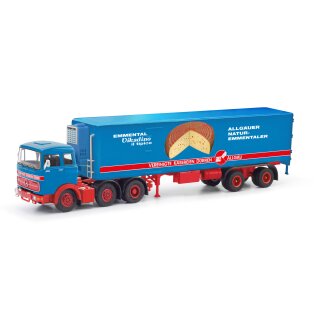 Herpa 87MBS026413 MB LPS 2032 Kühlkoffer-Sattelzug, Vereinigte Käserei Düren  Maßstab 1:87
