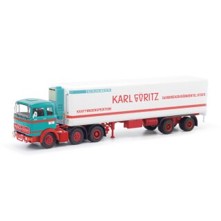 Herpa 87MBS026437 MB LPS 2032 Kühlkoffer-Sattelzug, Karl Göritz  Maßstab 1:87