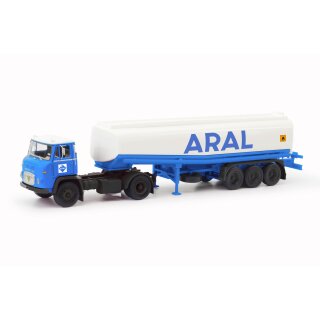 Herpa 87MBS026482 Scania Vabis LB 76 Tank-Sattelzug, Aral  Maßstab 1:87