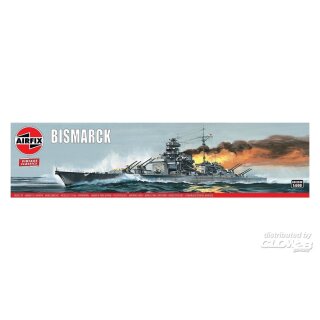 Glow2b 1604204 Airfix: Bismarck, Vintage Classics Maßstab 1:600