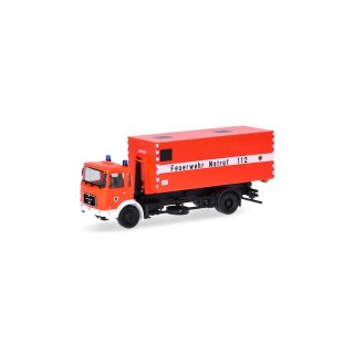 Herpa 956888 MAN F8 Wechsellader-LKW 2achs, Feuerwehr Dortmund, (Intermodellbau Dortmund 2024) Maßstab 1:87