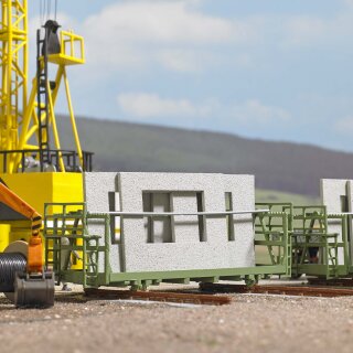 Busch 1848 Transportgestell mit Wohnungsbauplatten  Spur H0