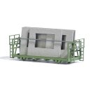 Busch 1848 Transportgestell mit Wohnungsbauplatten  Spur H0
