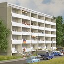 Busch 8891 Plattenbau WBS 70  Gebäude  Spur TT