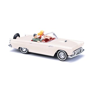 Busch 45245 Ford Thunderbird mit Figuren, offen, 1956  Maßstab 1:87