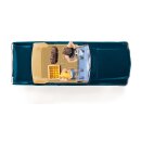 Busch 47528 Ford Mustang Cabrio mit Figuren, Bierkasten, Koffer, 1964  Maßstab 1:87