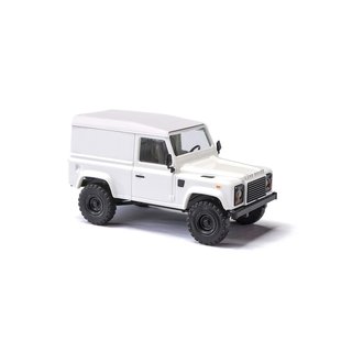 Busch 54351 Land Rover Defender 90 Kastenwagen, weiß, 1983  Maßstab 1:87