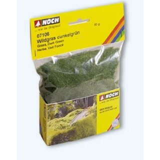 Noch 07106 Wildgras, dunkelgrün, 6 mm, 50 g Beutel