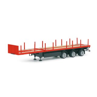 Herpa 076050-002 Nooteboom Teletrailer 3-achs, rot  Maßstab 1:87