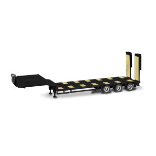 Herpa 076371-009 Goldhofer Semitieflader 3achs, schwarz  Maßstab 1:87